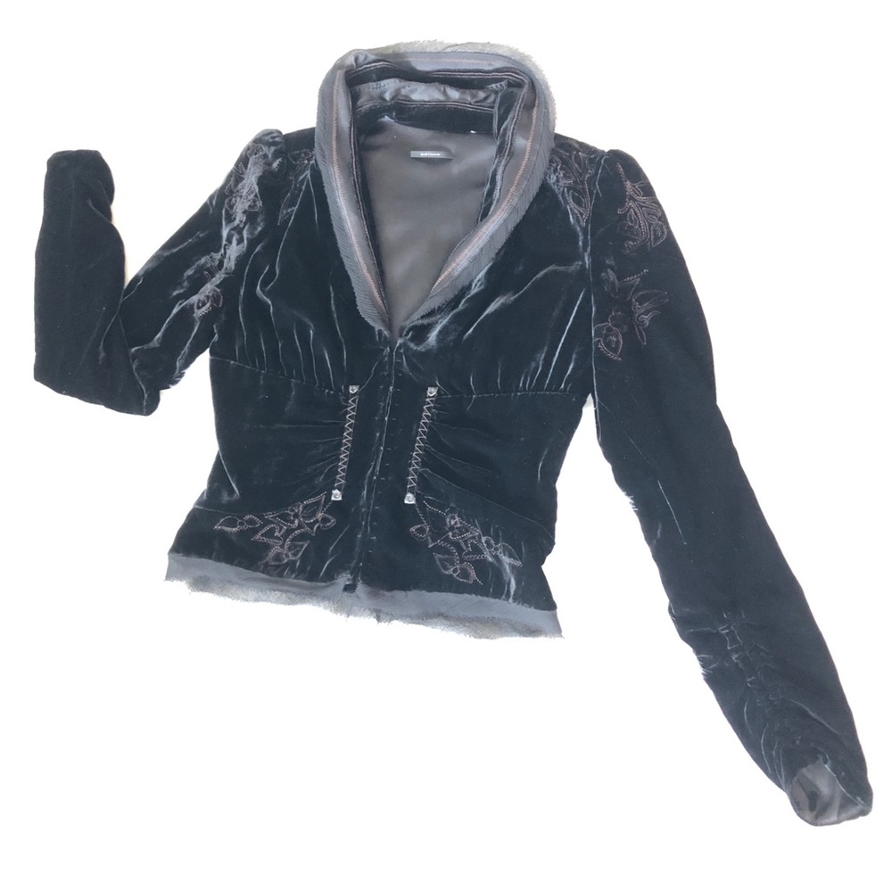Elie Tahari Black Silk Blend Blazer Jacket NWOT